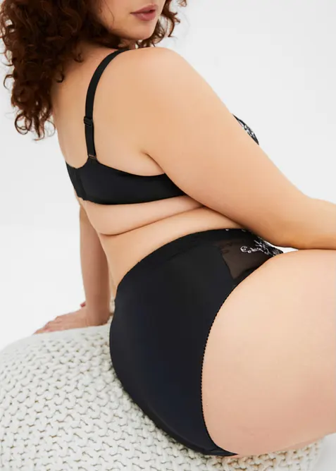 Corrigerende slip met borduursel (set van 2), bonprix