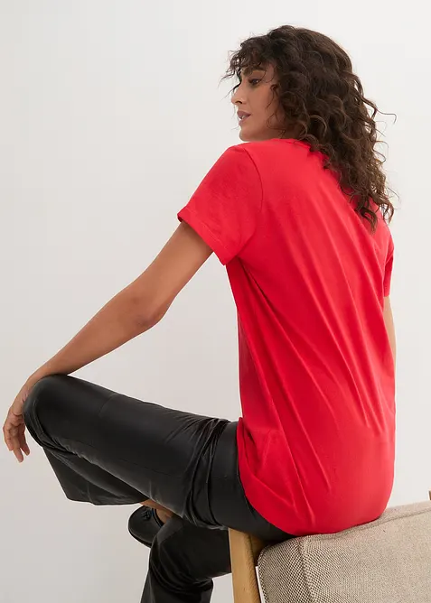 Shirt met ronde hals (set van 5), bonprix