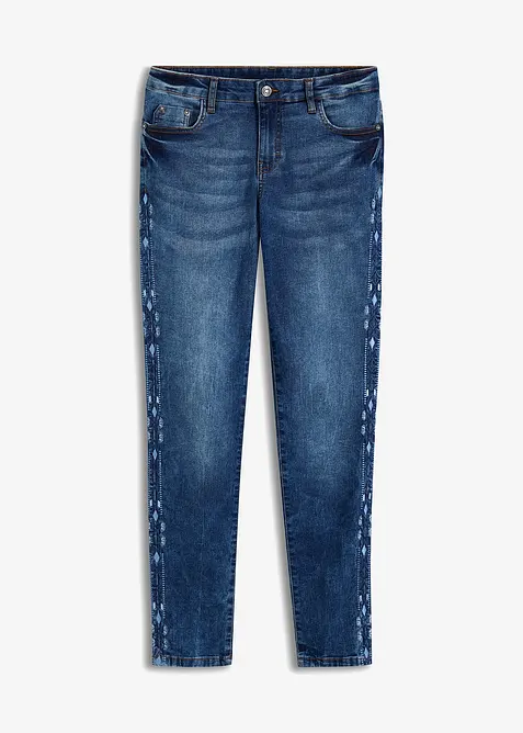 Skinny stretch jeans met mid waist, bonprix