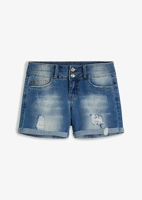 Jeans short met mid waist, bonprix