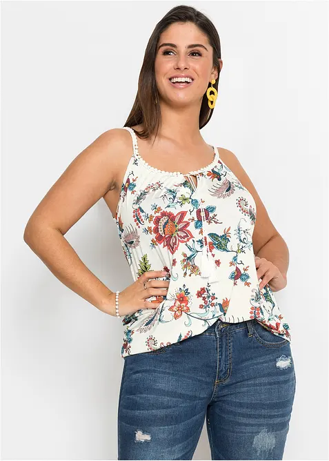 Top met spaghettibandjes, bonprix