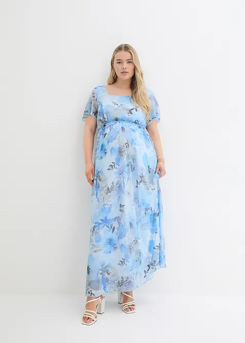 Maxi zwangerschapsjurk van zacht mesh, bonprix