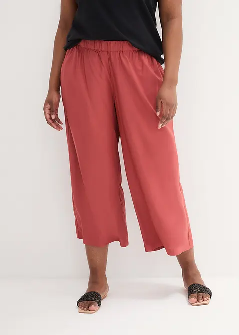 Vijde culotte van viscose, bonprix