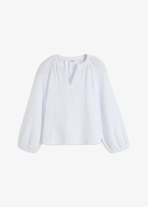 Oversized blouse van mousseline, bonprix