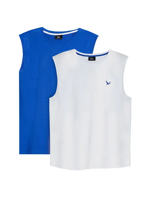 Tanktop (set van 2) van biologisch katoen, bonprix