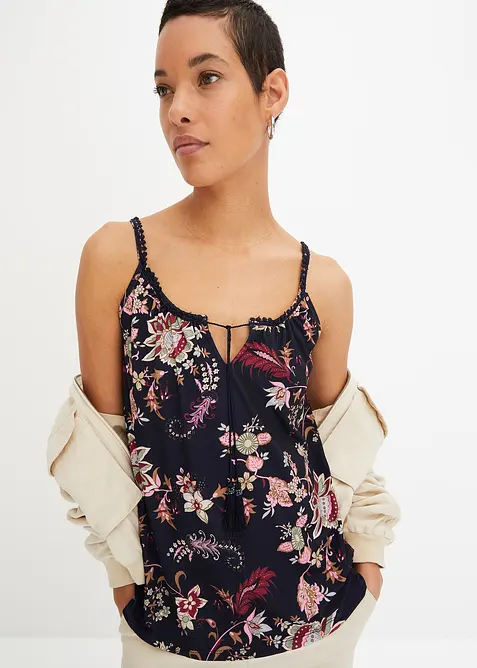 Top met spaghettibandjes, bonprix