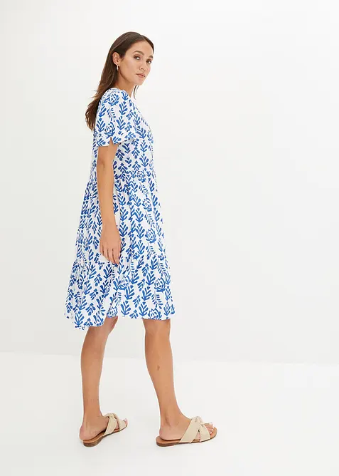 Gedessineerde tuniekjurk van viscose, bonprix