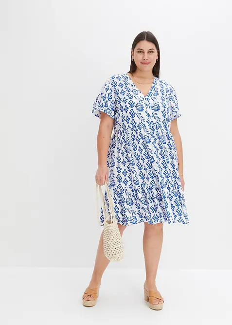 Gedessineerde tuniekjurk van viscose, bonprix