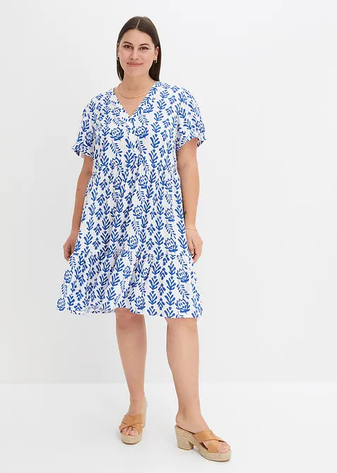 Gedessineerde tuniekjurk van viscose, bonprix