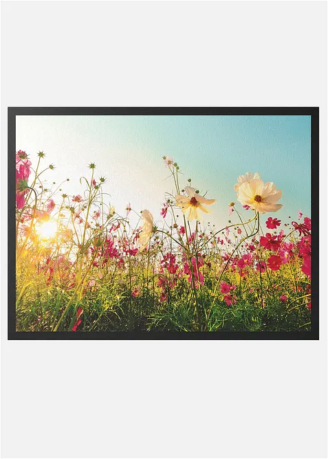 Wasbare deurmat met bloemenweide, bonprix