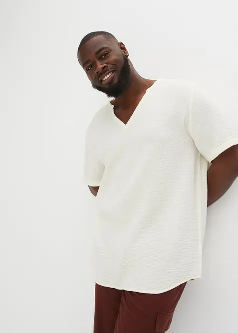 Mousseline overhemd met korte mouwen, bonprix