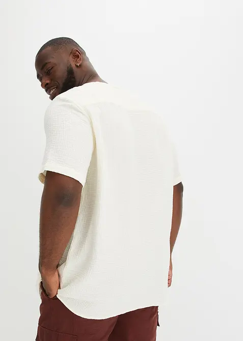 Mousseline overhemd met korte mouwen, bonprix