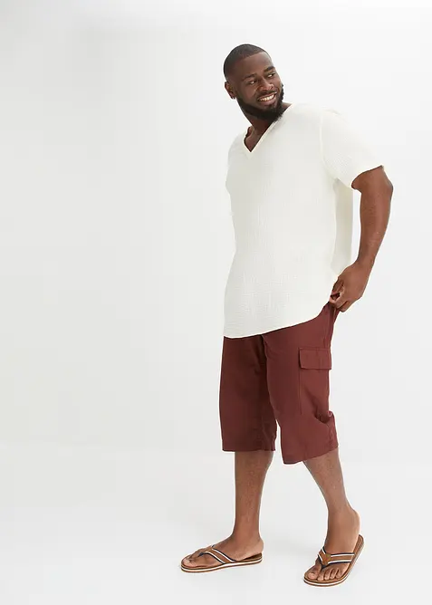 Mousseline overhemd met korte mouwen, bonprix