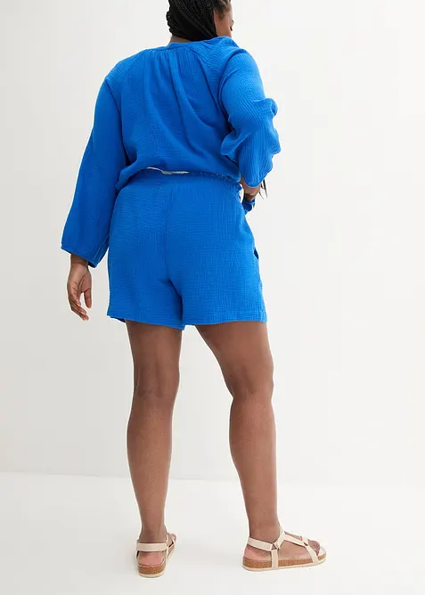 Mousseline short van katoen, bonprix