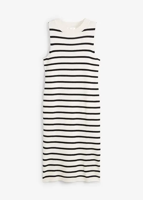 Lichte, fijngebreide jurk met strepen, bonprix