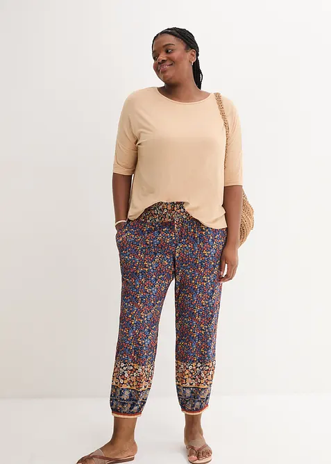 Instapbroek van soepele viscose, bonprix