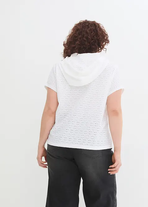 Henley shirt met capuchon, bonprix