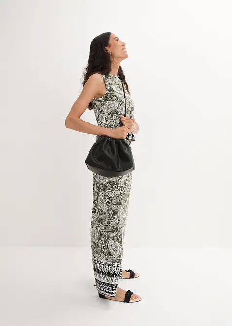 Wijde palazzo broek in een zachte viscosemix, bonprix