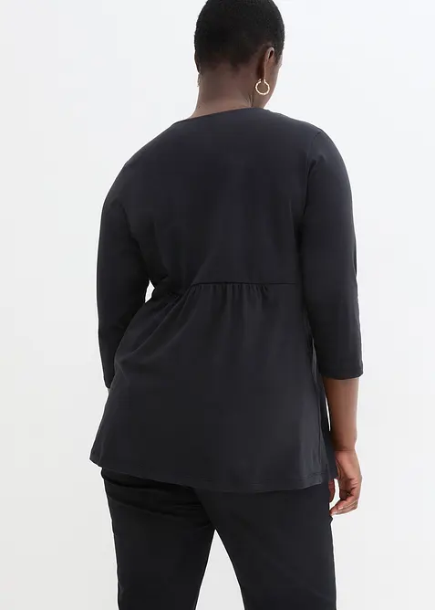 2-in-1 zwangerschaps- en borstvoedingstop van biologisch katoen, bonprix