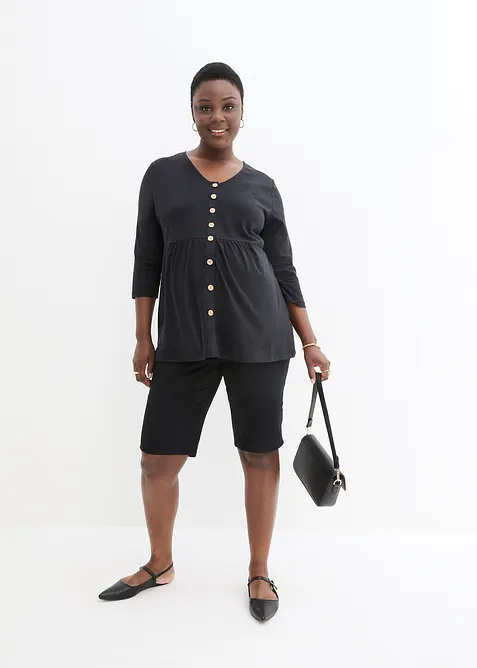 2-in-1 zwangerschaps- en borstvoedingstop van biologisch katoen, bonprix