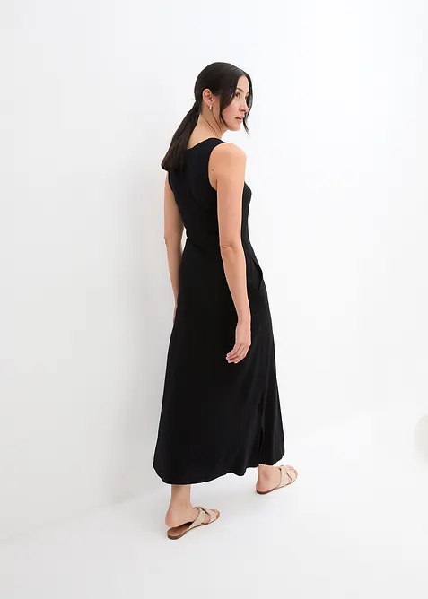 Maxi jersey jurk van katoen-viscosemix, bonprix