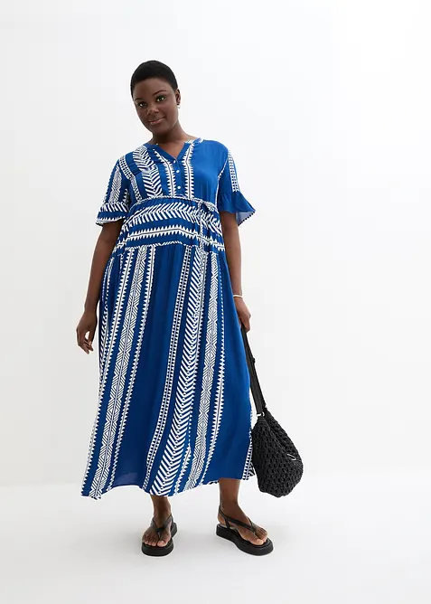 2-in-1 zwangerschapsjurk/voedingsjurk van soepele viscose, bonprix