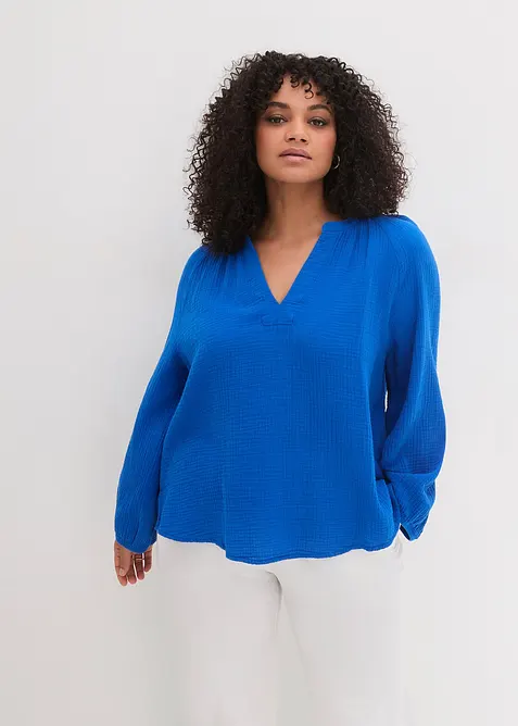 Oversized blouse van mousseline, bonprix