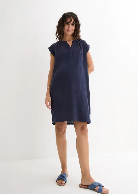 Mousseline zwangerschapsjurk/voedingsjurk van mousseline, bonprix