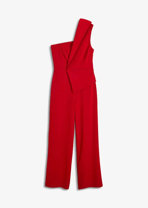 Jumpsuit van crêpe met structuur, bonprix