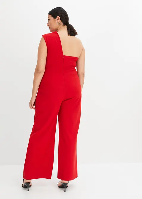 Jumpsuit van crêpe met structuur, bonprix