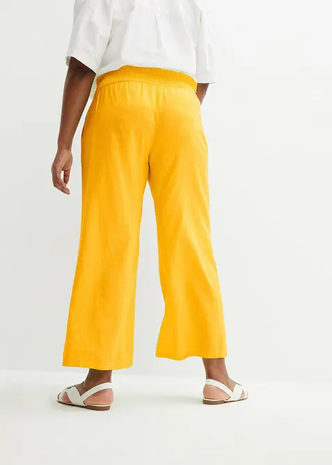 Marlene Dietrich broek in een luchtige linnenmix, bonprix