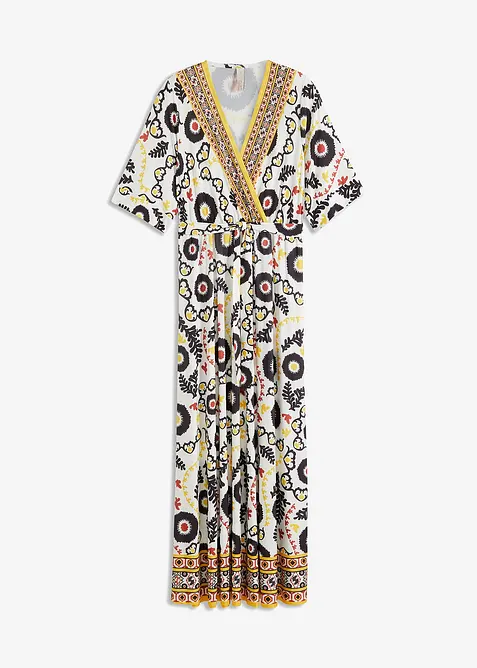 Jersey jurk met striklint, bonprix