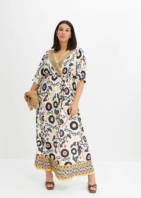 Jersey jurk met striklint, bonprix