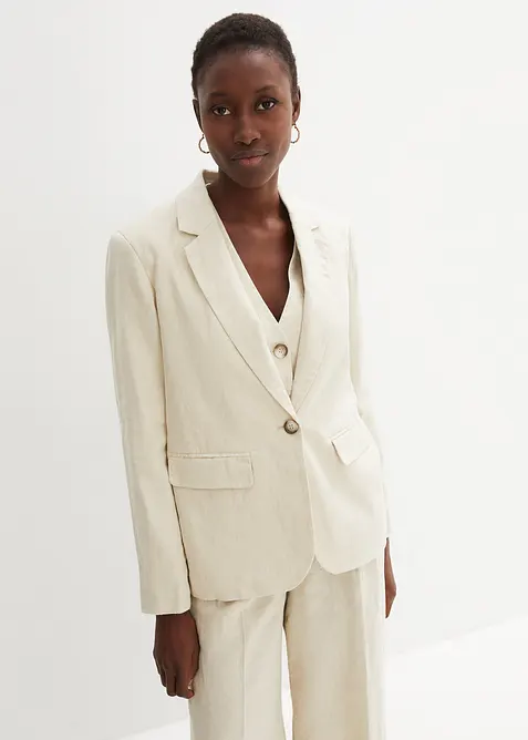 Linnen blazer, bonprix