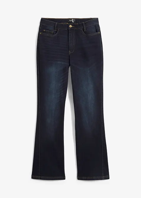 High-waist jeans met comfortband, bootcut, bonprix