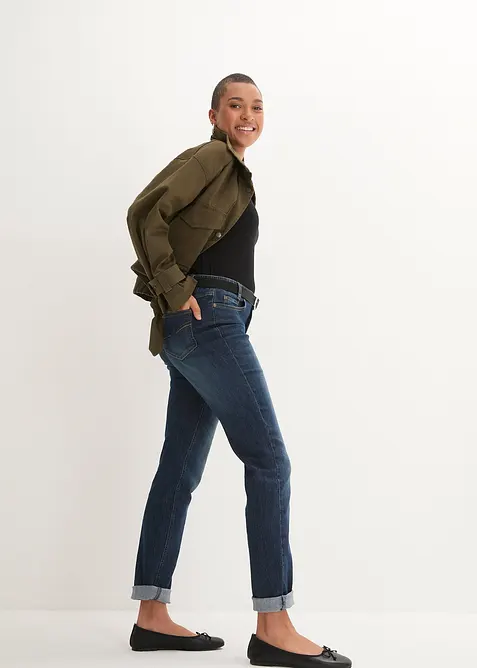 Skinny jeans met comfortband, mid waist, bonprix