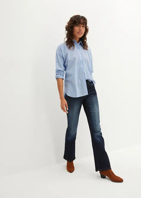 Bootcut stretch jeans, mid waist, bonprix