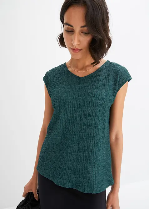 Shirt van lichte cr&ecirc;pe, bonprix