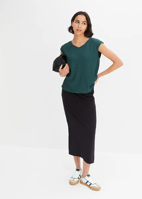 Shirt van lichte cr&ecirc;pe, bonprix