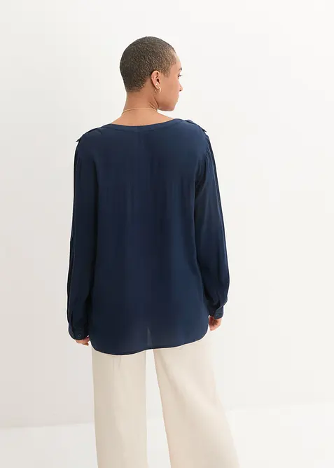 Tuniek met V-hals, lange mouw, bonprix