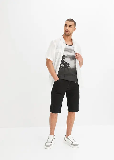 Licht overhemd met korte mouwen, bonprix