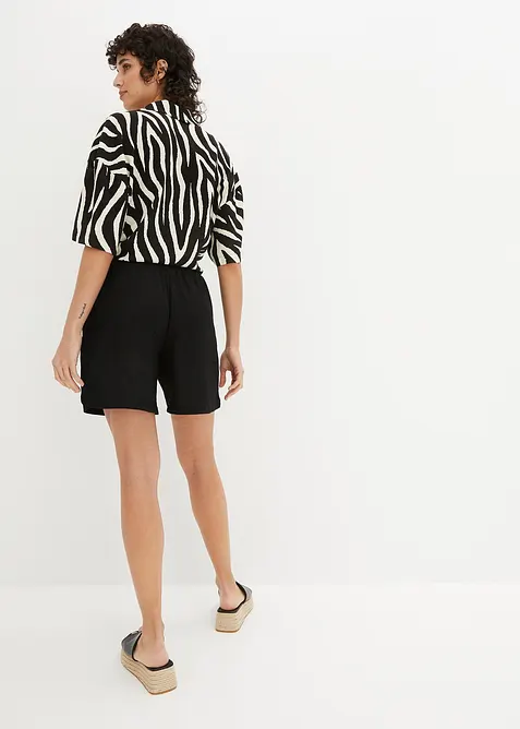 Instapshort van gestructureerde jersey en een hoge tailleband, bonprix