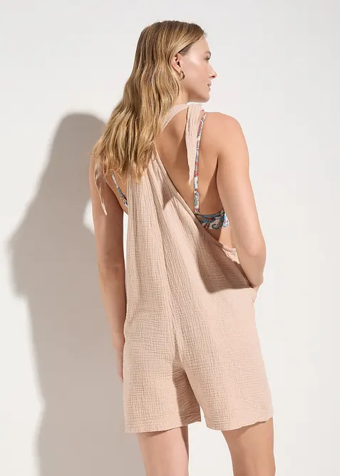 Strand jumpsuit van mousseline, bonprix