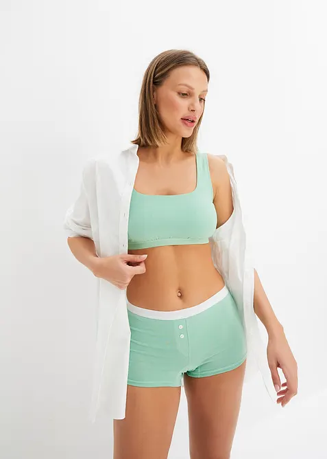 Bralette met biologisch katoen (set van 3), bonprix