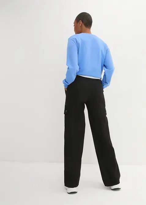 Mid waist cargo broek van katoen, bonprix