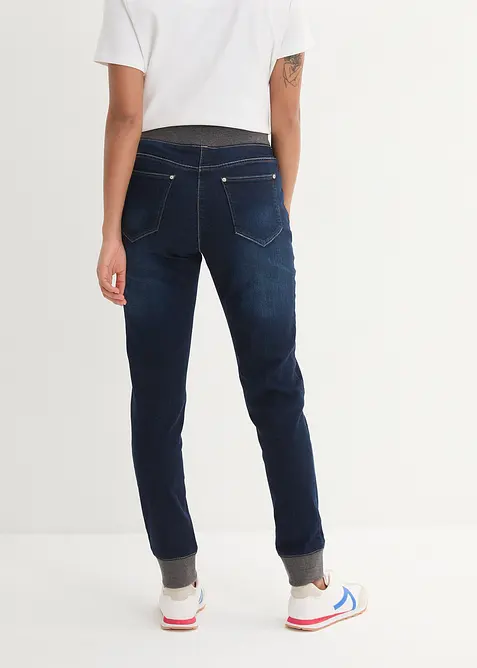 Boyfriend jeans mid waist met comfortband, bonprix