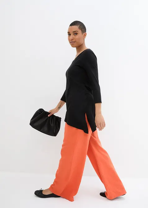 Longshirt in een katoen-viscosemix, bonprix