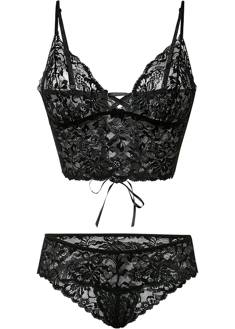 Bralette en string ouvert (2-dlg. set), bonprix
