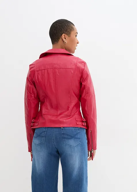 Imitatieleren jas van viscose, bonprix