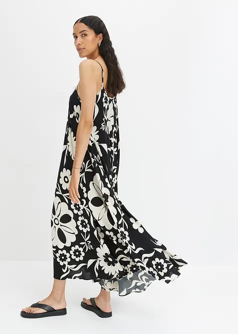 Wijde maxi jurk van soepele viscose, bonprix